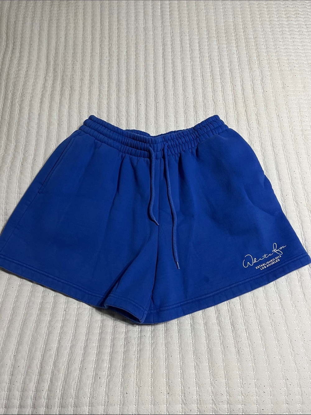 White Fox Boutique Royal Blue Drawstring Athletic Shorts